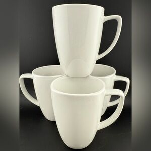 4 Corelle Coordinates porcelain mugs. 12oz